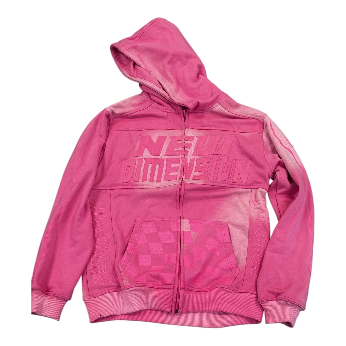 NDA Pink Racing Zip-Up Hoodie