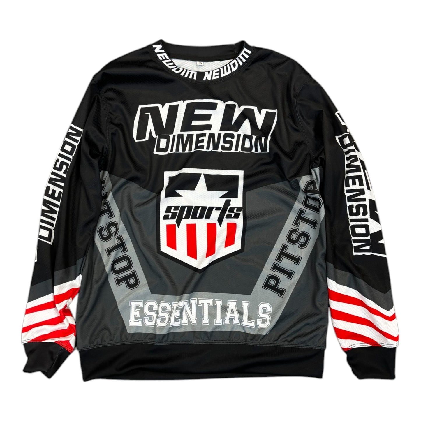 NDA Black/Red Racing Long Sleeve
