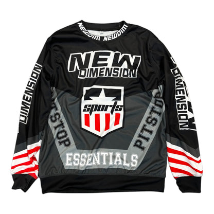 NDA Black/Red Racing Long Sleeve