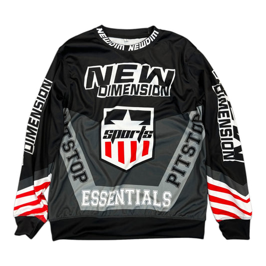 NDA Black/Red Racing Long Sleeve