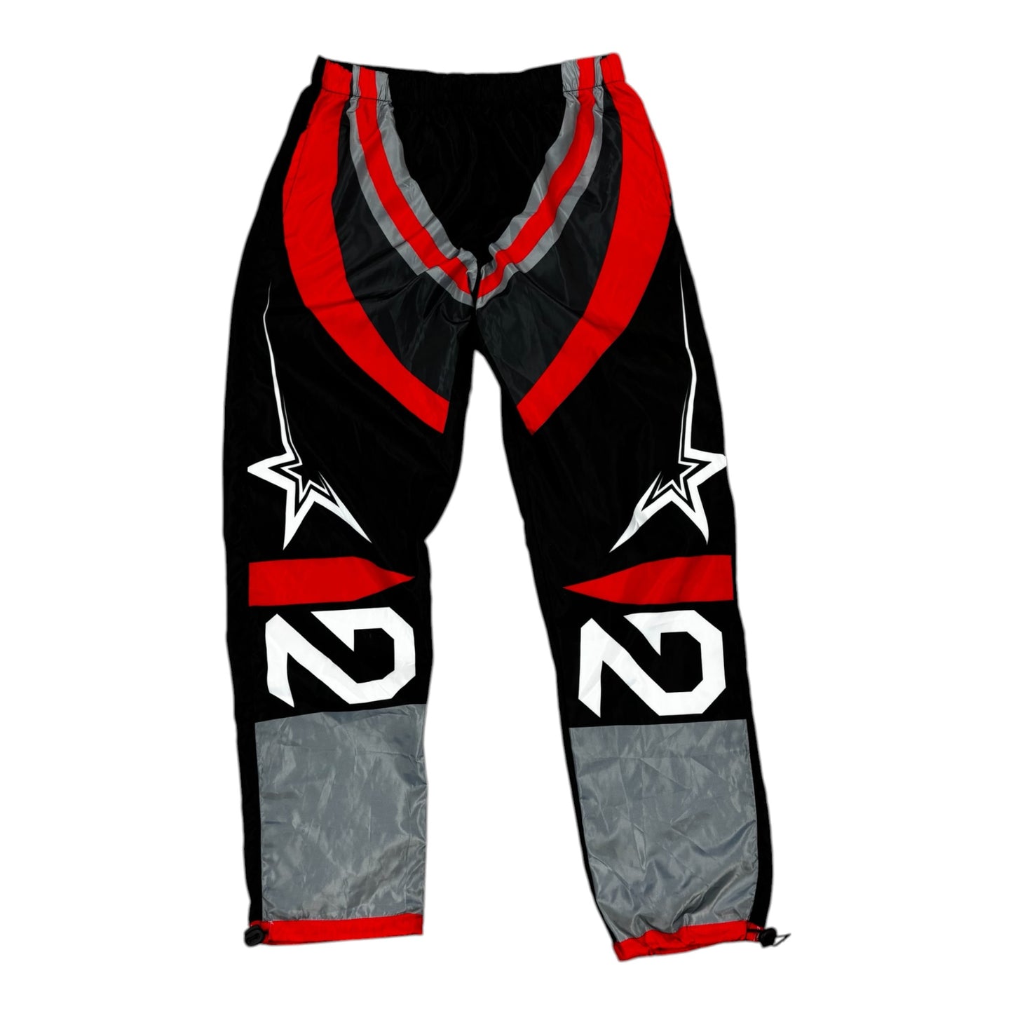NDA Black/Red Racing Track Pants