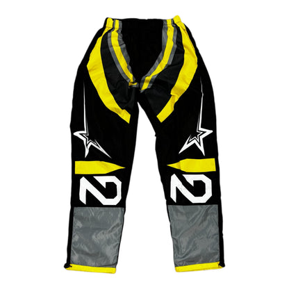 NDA Black/Yellow Racing Track Pants