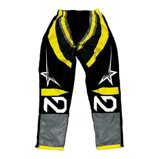 NDA Black/Yellow Racing Track Pants
