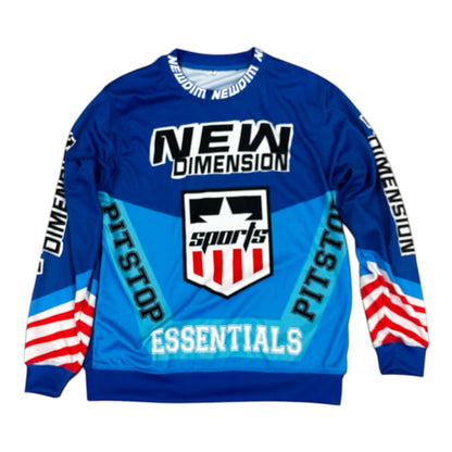 NDA Blue/Red Racing Long Sleeve