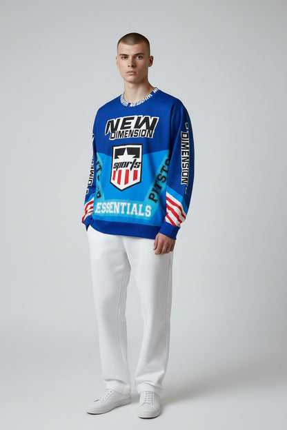NDA Blue/Red Racing Long Sleeve