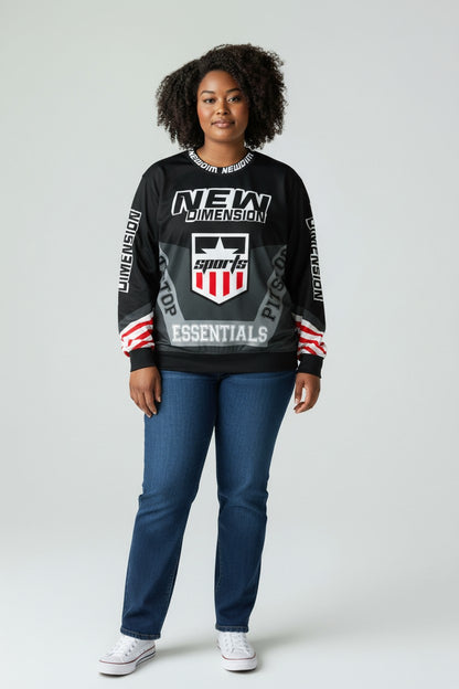 NDA Black/Red Racing Long Sleeve