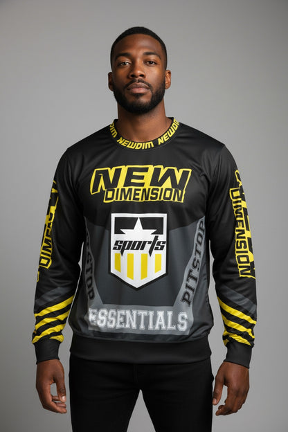 NDA Black/Yellow Racing Long Sleeve